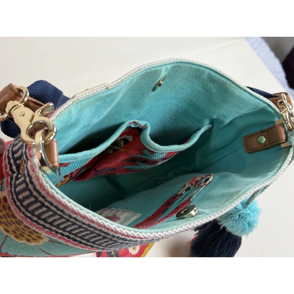 Spartina 449 Little Bermuda Bucket Bag Daufuskie Island Boho Mermaid Beach Linen